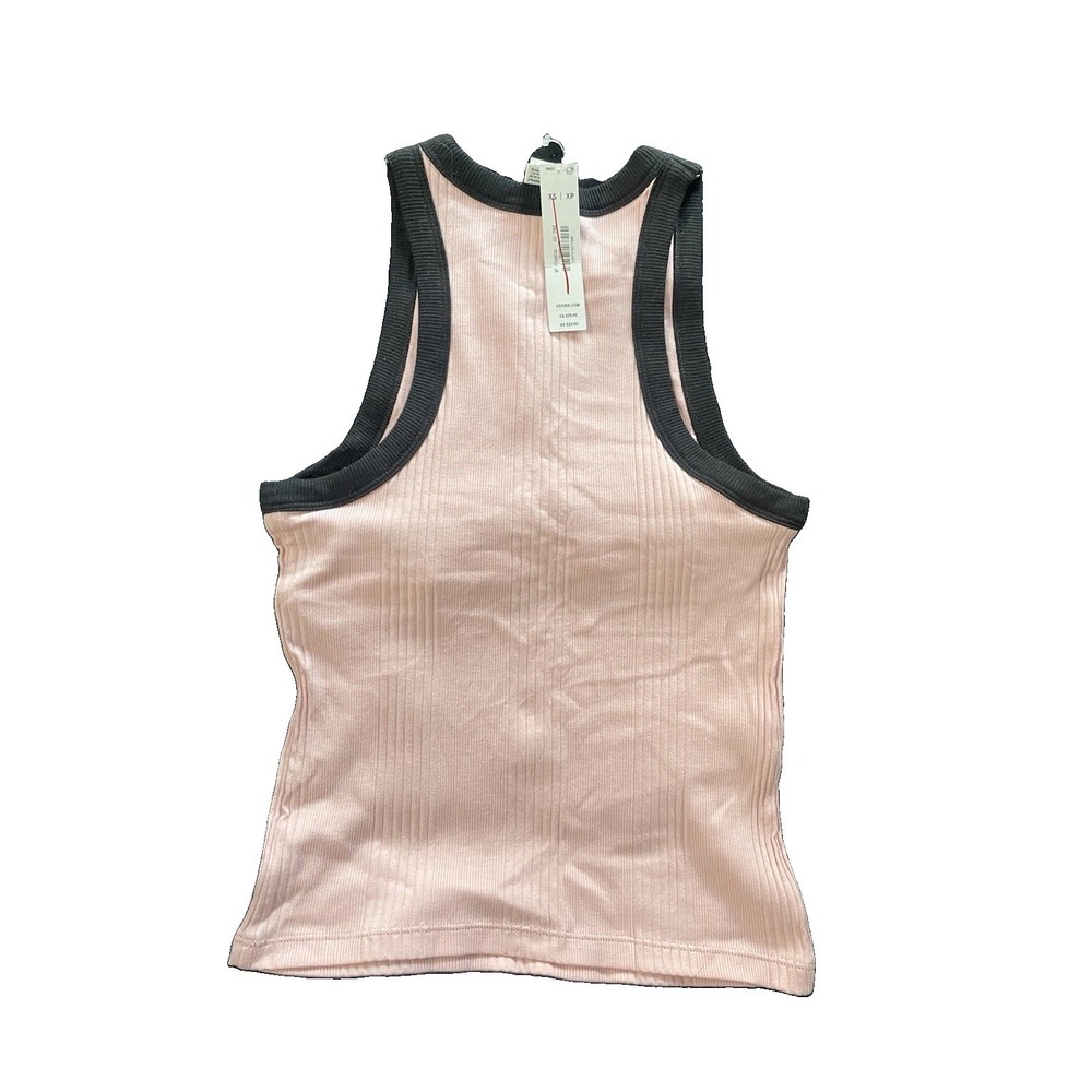 Victoria's Secret Ribbed Pink Tank Size XS Casual Sport Pajama Travel Gym